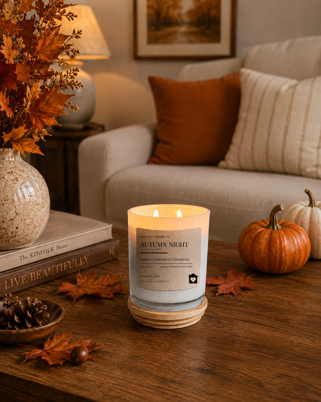 Autumn Night Candle