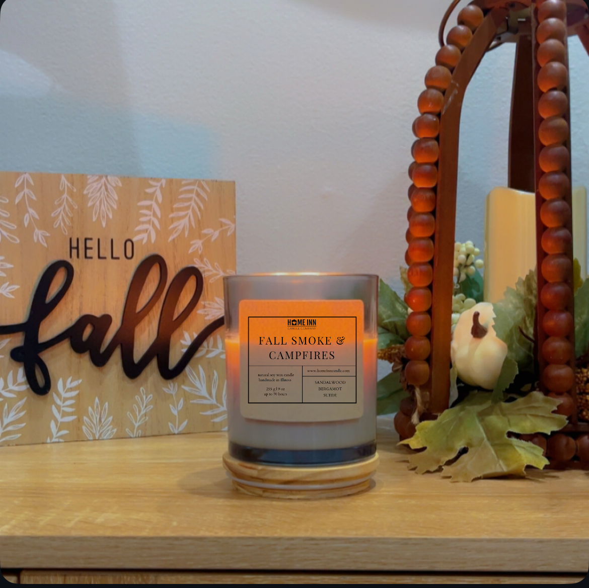 Fall Smoke and Campfires Candle