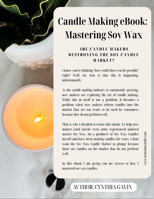Candle Making eBook: Mastering Soy Wax