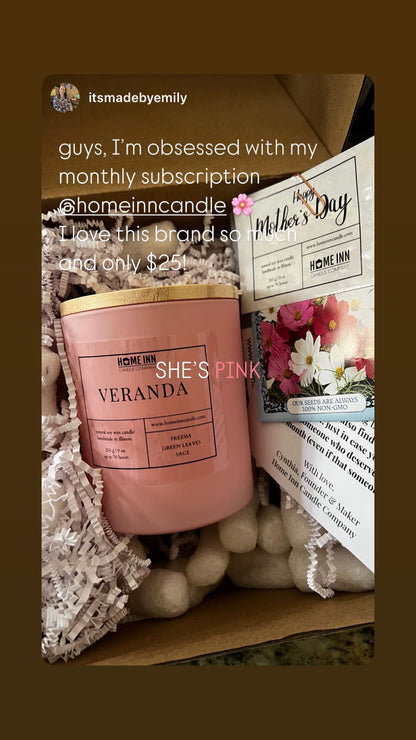 Candle of the Month Candle Subscription